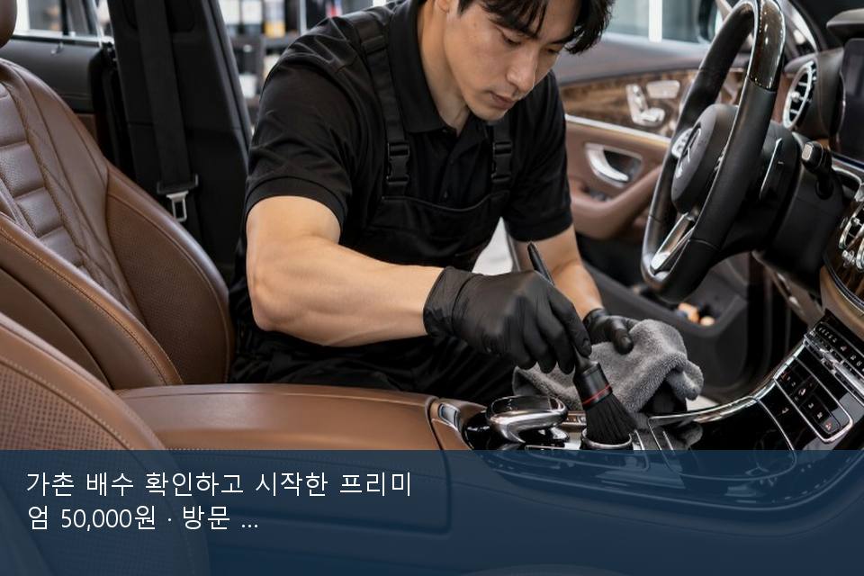 가촌 배수 확인하고 시작한 프리미엄 50,000원 · 방문 전에 확인한 것